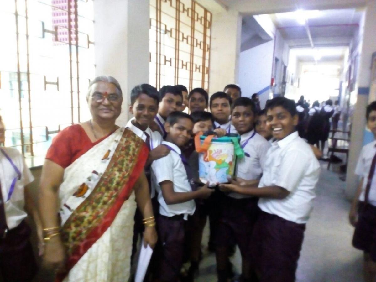 Swachha Vidyalaya (Dustbin Decoration) - Secondary students